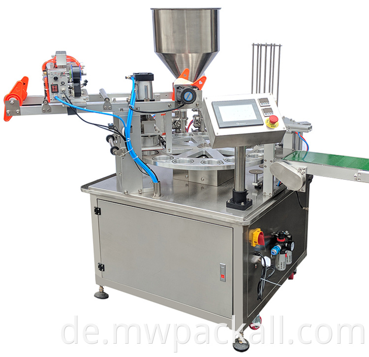 Automatische Sauce -Füll- und -dichtungsmaschine für Sauce- und Paste -Füll- und Verpackungscreme und Butter